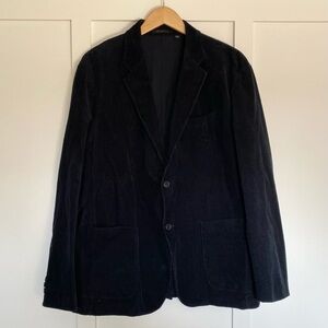 UNIQLO Men's Corduroy Black Blazer Sport Coat